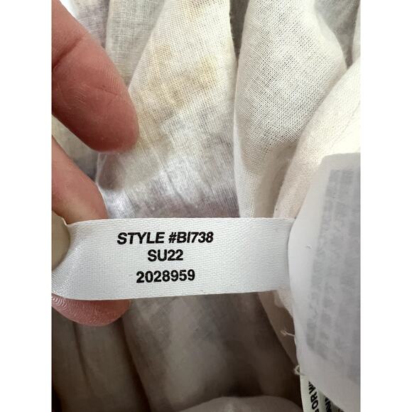 J.Crew skirt size M tiered midi floral burgundy/yellow elastic waiset adjustable - Picture 10 of 10